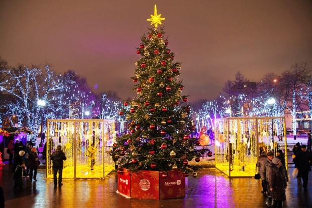Москва на Новый год подарила праздничную елку Софии