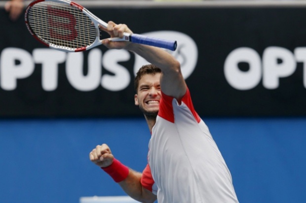 Болгарин Григор Димитров пробился в 1/8 финала Australian Open