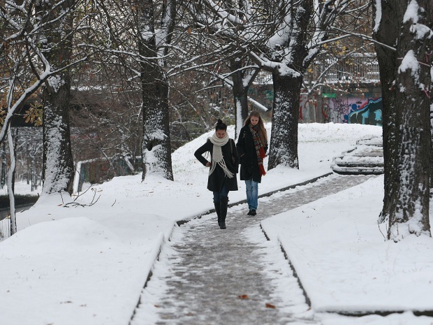 Красный код из-за снега объявлен в Сербии до границы с Болгарией