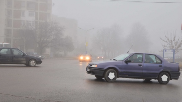 „Жёлтый” код объявлен в восьми областях Болгарии из-за густого тумана